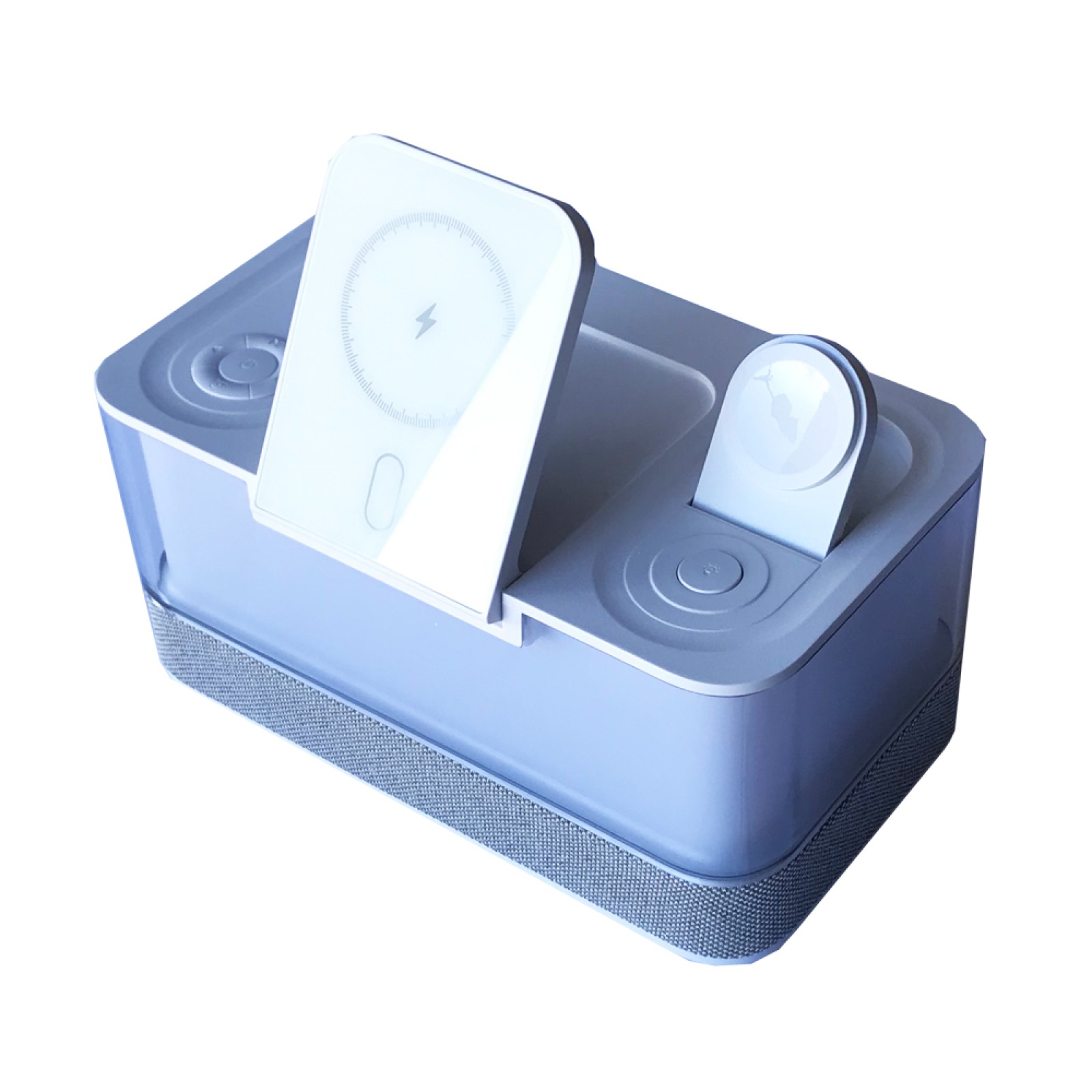 Бездротова зарядна станція R8 5-в-1 для iPhone Apple Watch і AirPods 5 в 1 Білий