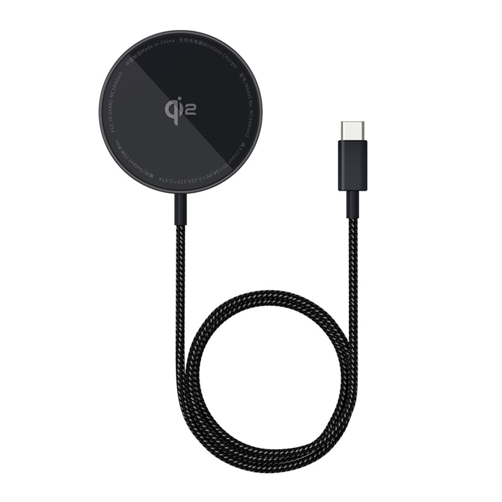 Бездротовий зарядний пристрій Baseus Simple Mini4 Air MagSafe Qi2 15 Вт Чорний