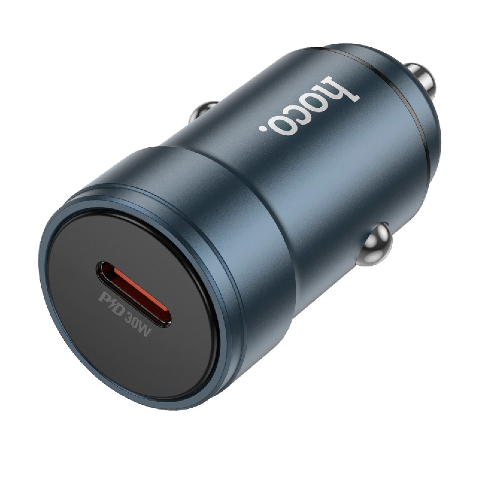 Автомобільний зарядний пристрій Hoco Z57 Glorious USB-C 30 Вт PD Сірий металік