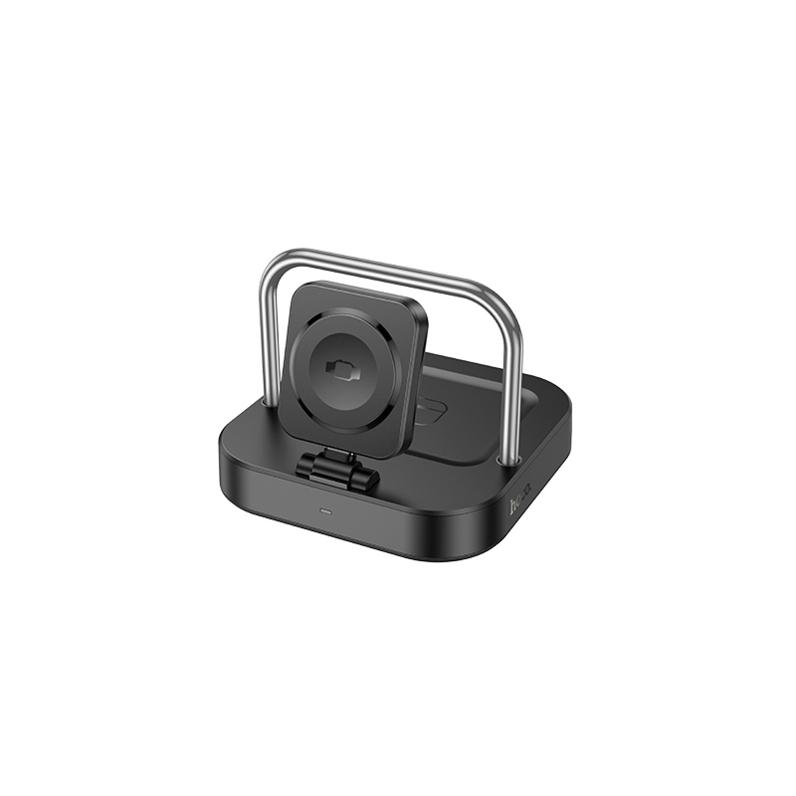 Бездротова зарядна станція Hoco CQ16A Astute 3-в-1 для iPhone Apple Watch і AirPods 3 в 1 Чорний