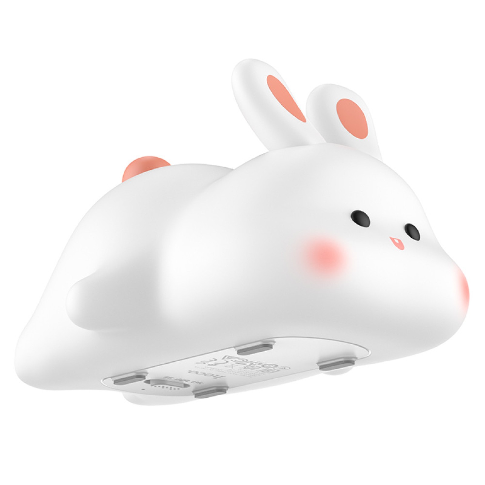 USB LED лампа світильник Нічник HOCO HX16 Silicone Кролик Білий