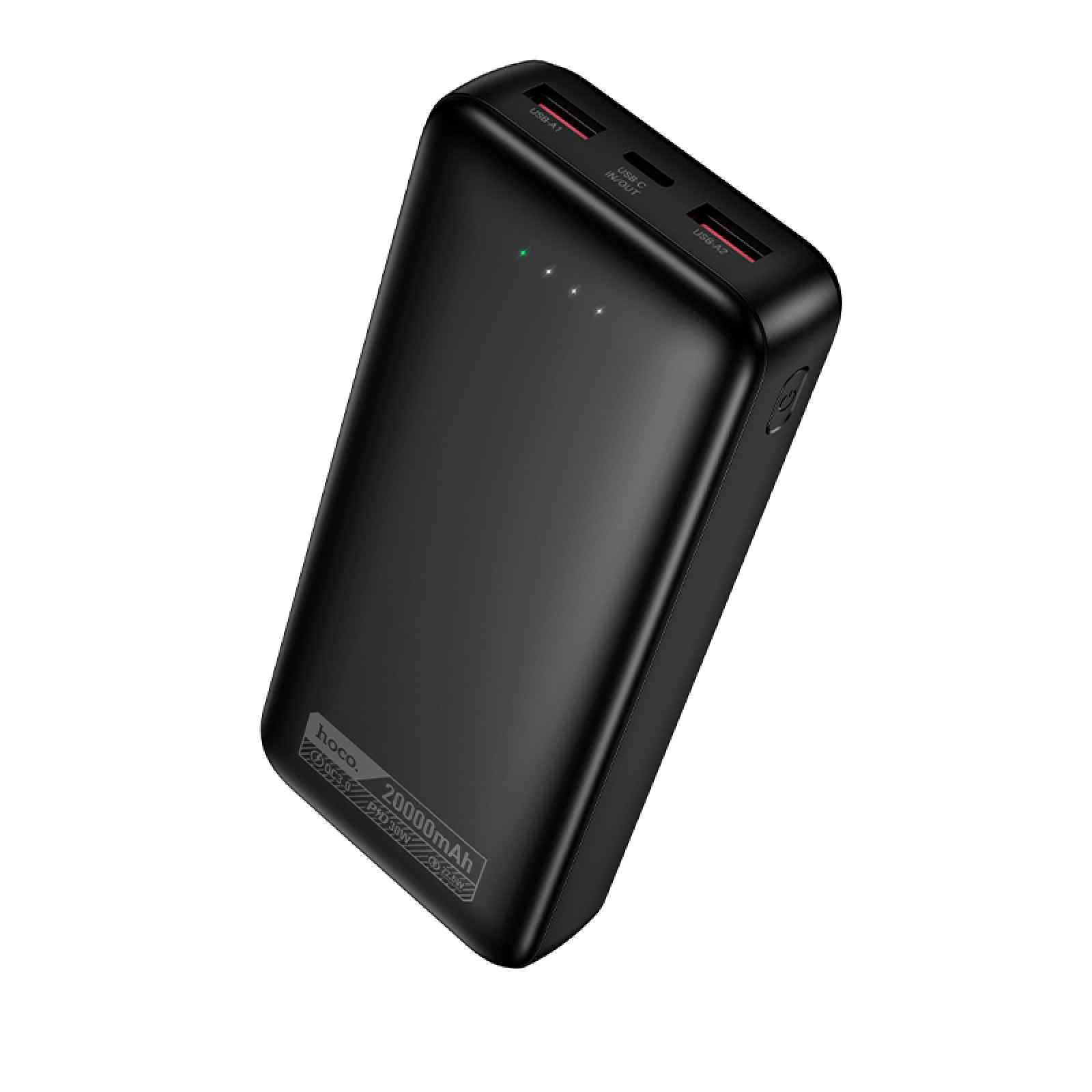 Павербанк Hoco DB130 Tridentis 20 000 мА·год 30 W Чорний
