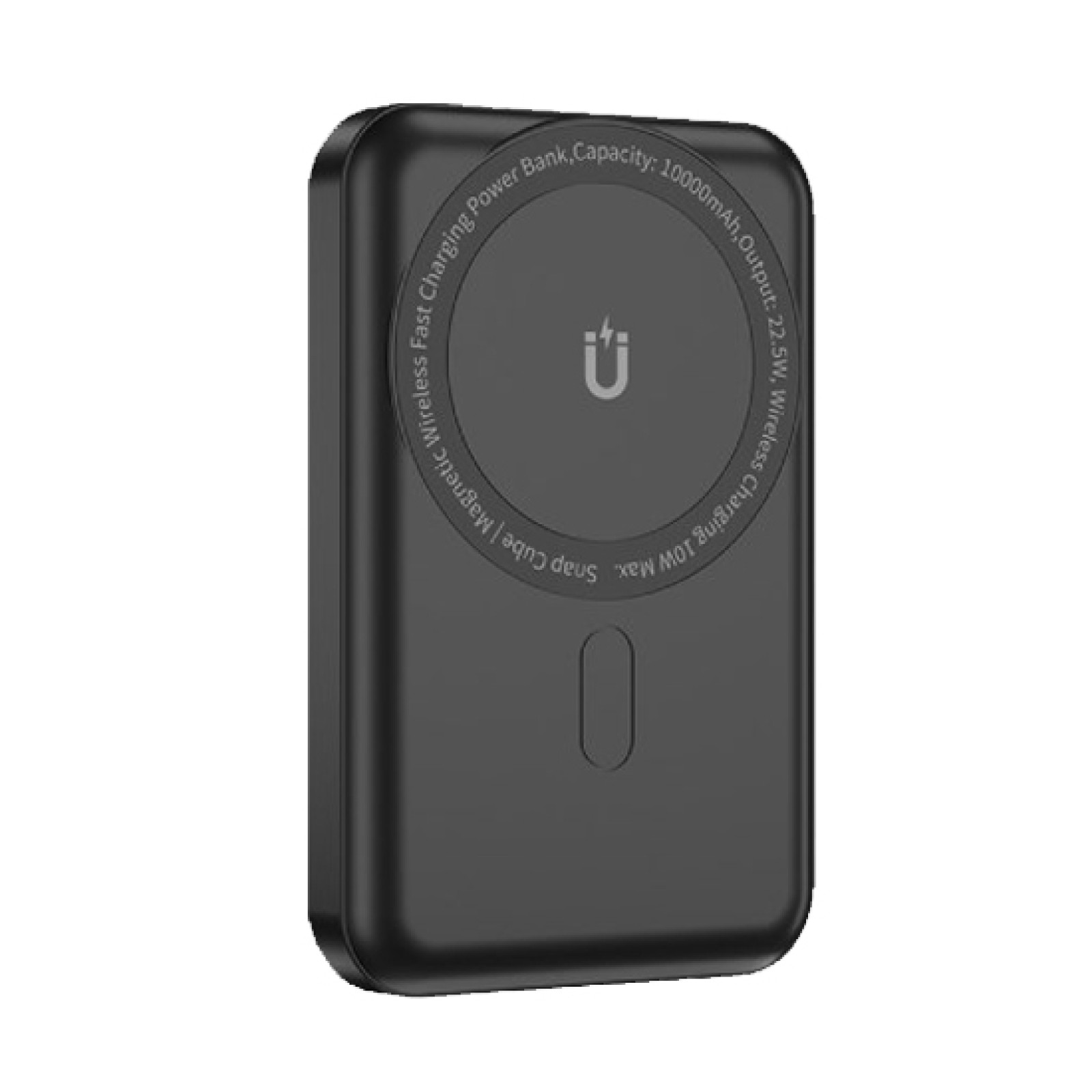 Павербанк WiWU SC10000WHT Snap Cube Magnetic Wireless Charger Power Bank 10 000 mAh Balck 22.5 W Black