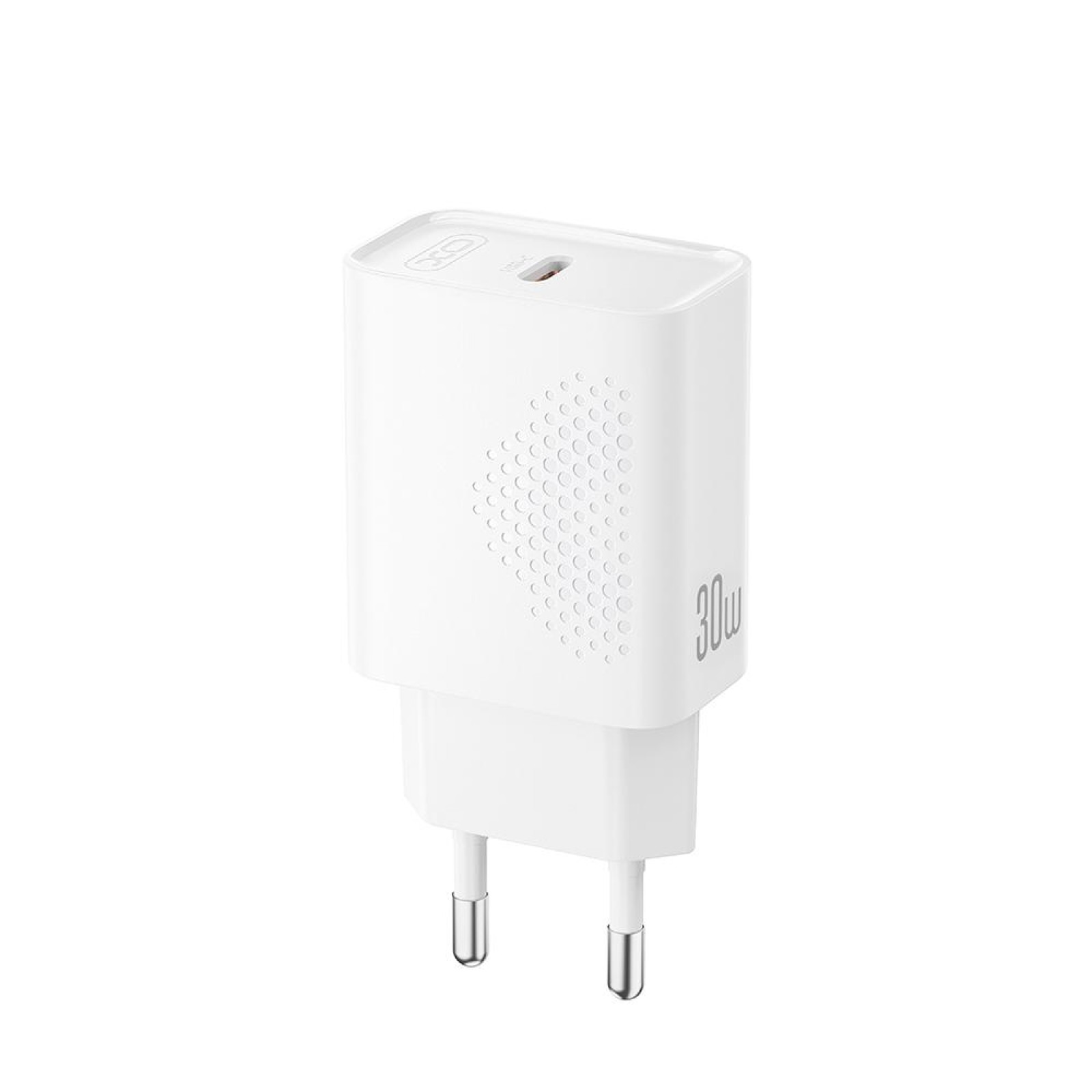 Мережевий зарядний пристрій XO L162 USB-A + USB-C 30 Вт PD Білий