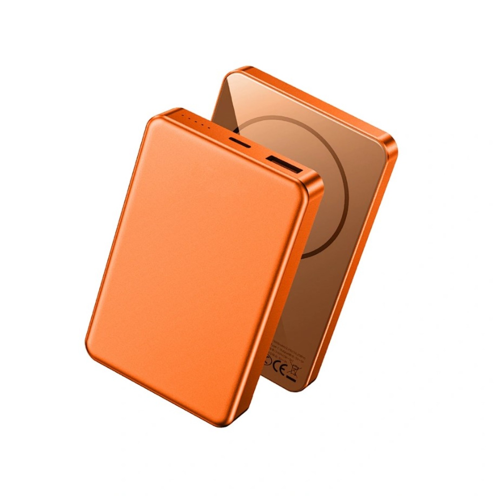 Павербанк WiWU P15-1 Ultra Thin Magnetic Power Bank 10 000 mAh Помаранчевий