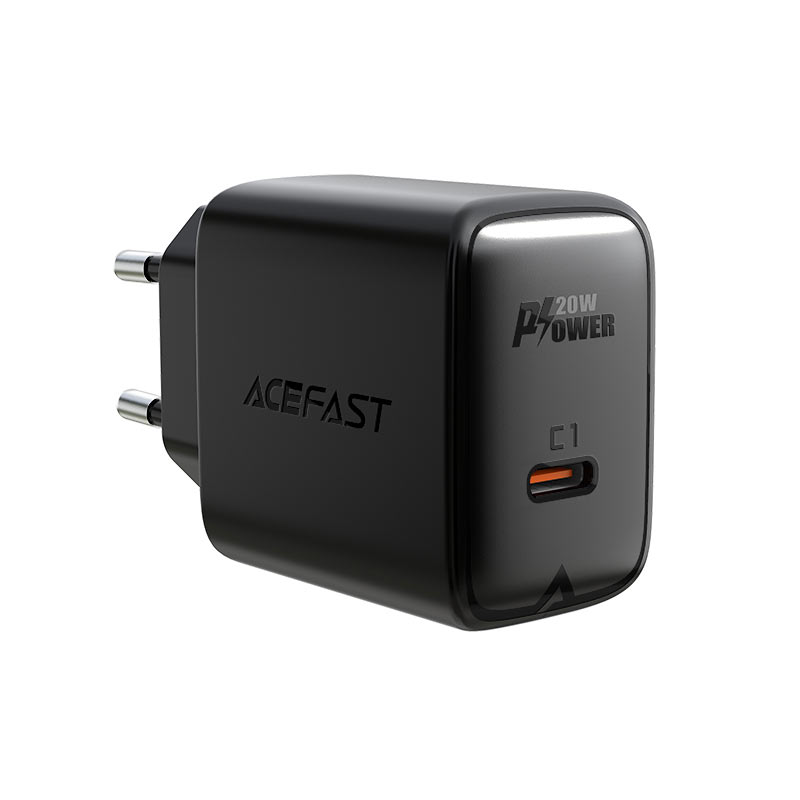 Мережевий зарядний пристрій ACEFAST A1 20 W Type-C Чорний