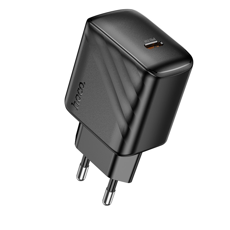 Мережевий зарядний пристрій HOCO CS24A Puerto single-port charger (EU) 25 W Чорний