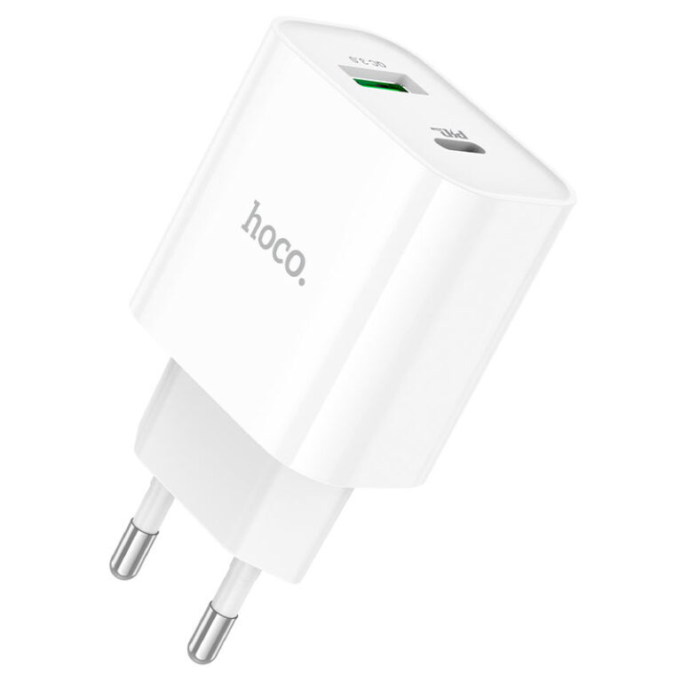 Мережевий зарядний пристрій HOCO C80A Plus Rapido 20 W Білий (KM6931474779885)