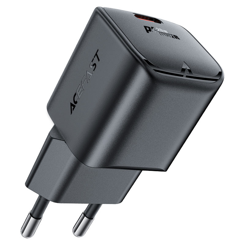 Мережевий зарядний пристрій ACEFAST A73 mini GaN 20 W Type-C Чорний