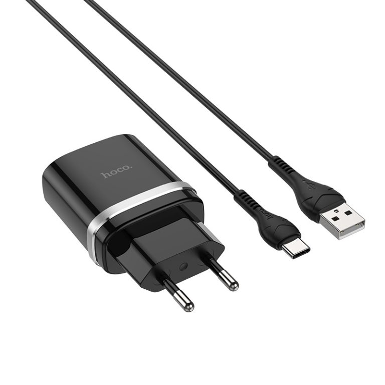 Мережевий зарядний пристрій HOCO C12Q Smart 18 W Type-C Чорний (KM6931474716293)