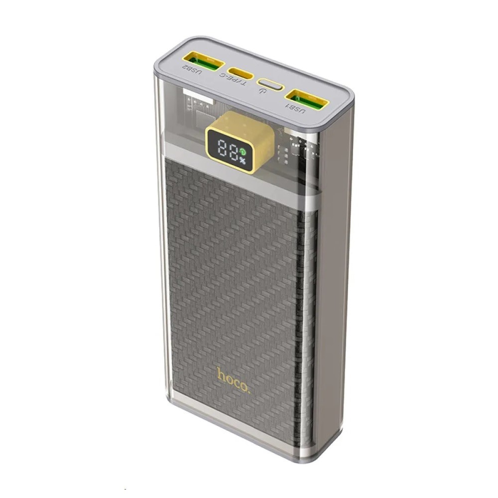 Зовнішній акумулятор HOCO J103A Discovery edition fully compatible power bank(20000mAh) 22.5 W Сірий