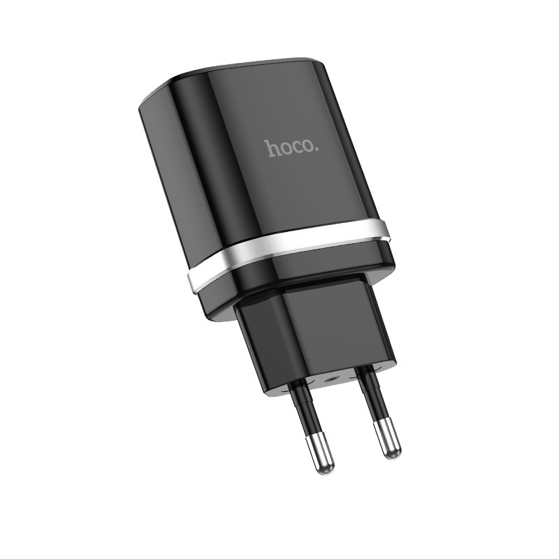 Мережевий зарядний пристрій HOCO C12Q Smart charger 18 W Чорний