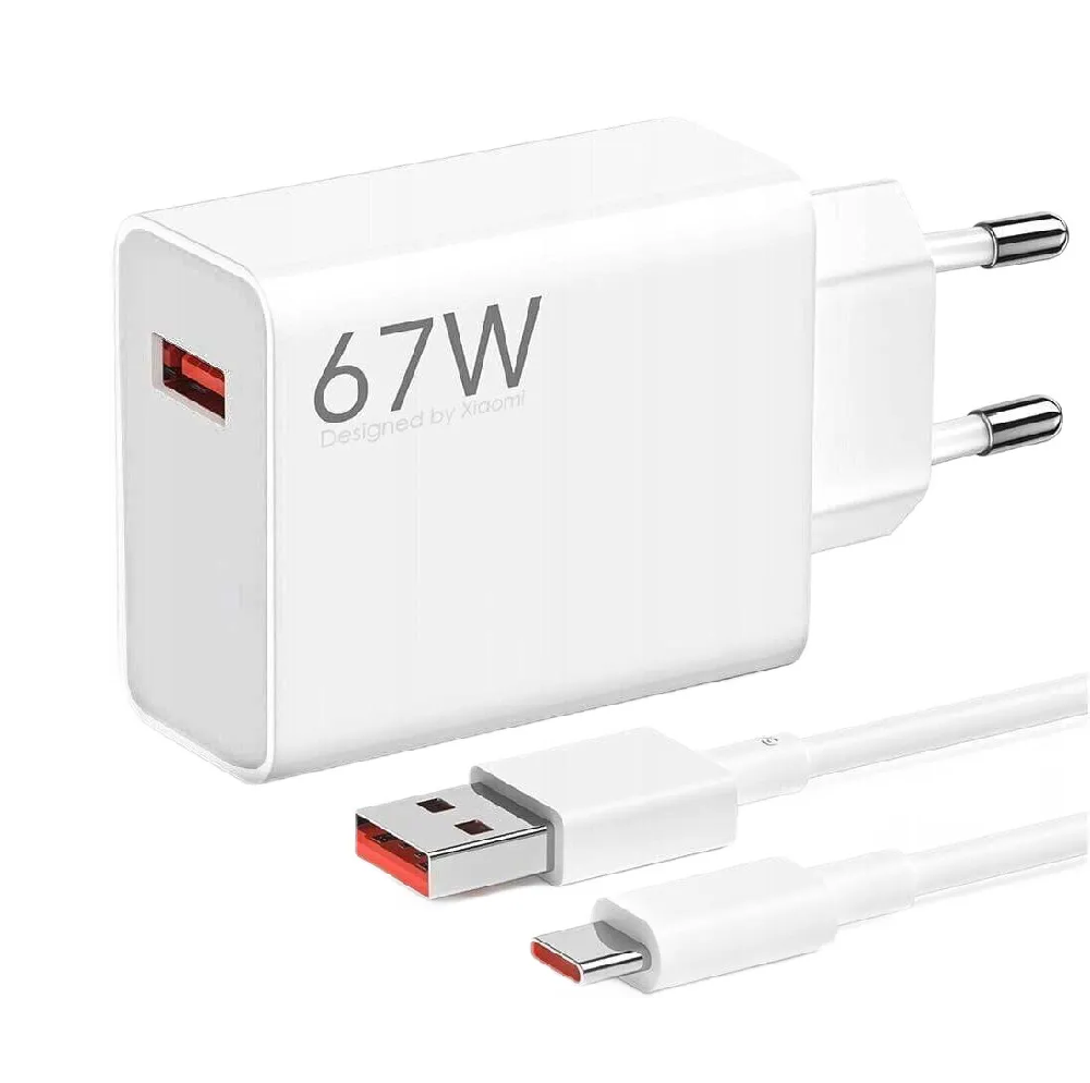 Мережевий зарядний пристрій Xiaomi HyperCharge Combo EU 67 W Білий