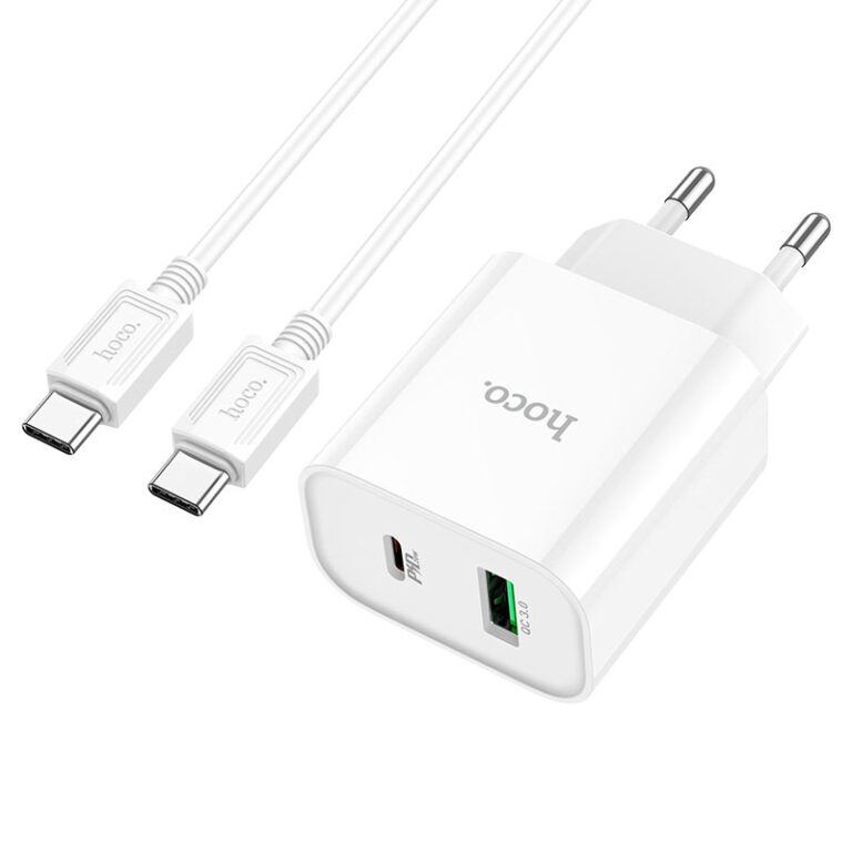 Мережевий зарядний пристрій HOCO C80A Plus Rapido 20 W Type-C Білий