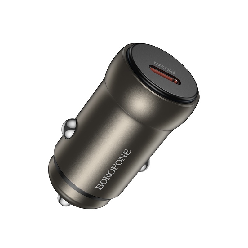 Автомобільний зарядний пристрій BOROFONE BZ32 Fresh single port car charger 30 W Чорний