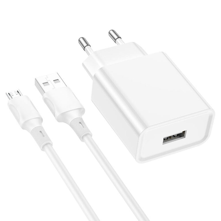 Мережевий зарядний пристрій BOROFONE BA74A Aspirer Micro-USB Білий