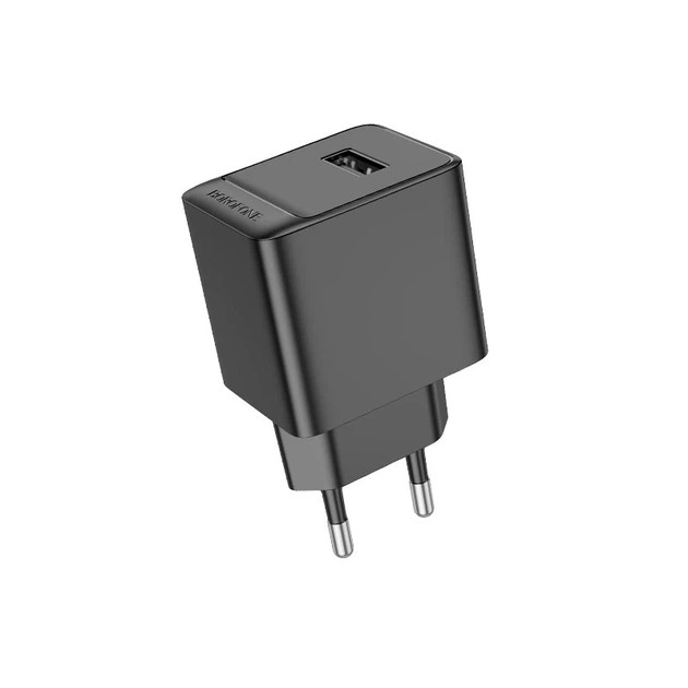 Мережевий зарядний пристрій BOROFONE BAS11A Erudite single port charger set (Type-C) (EU) Чорний