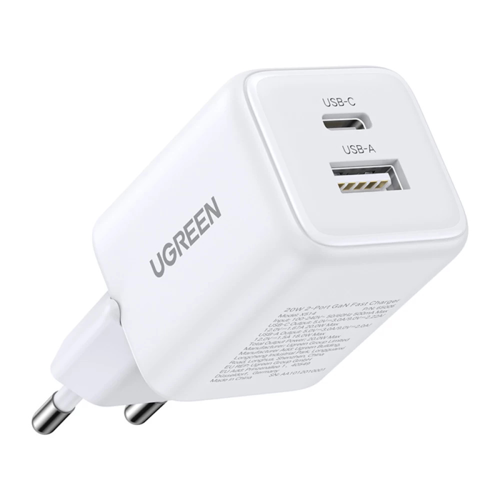 Мережевий зарядний пристрій UGREEN X514 20 W Білий