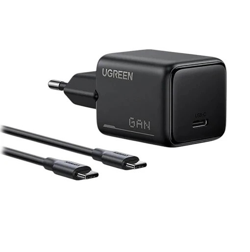 Мережевий зарядний пристрій UGREEN X517 25 W Type-C 1 м Чорний