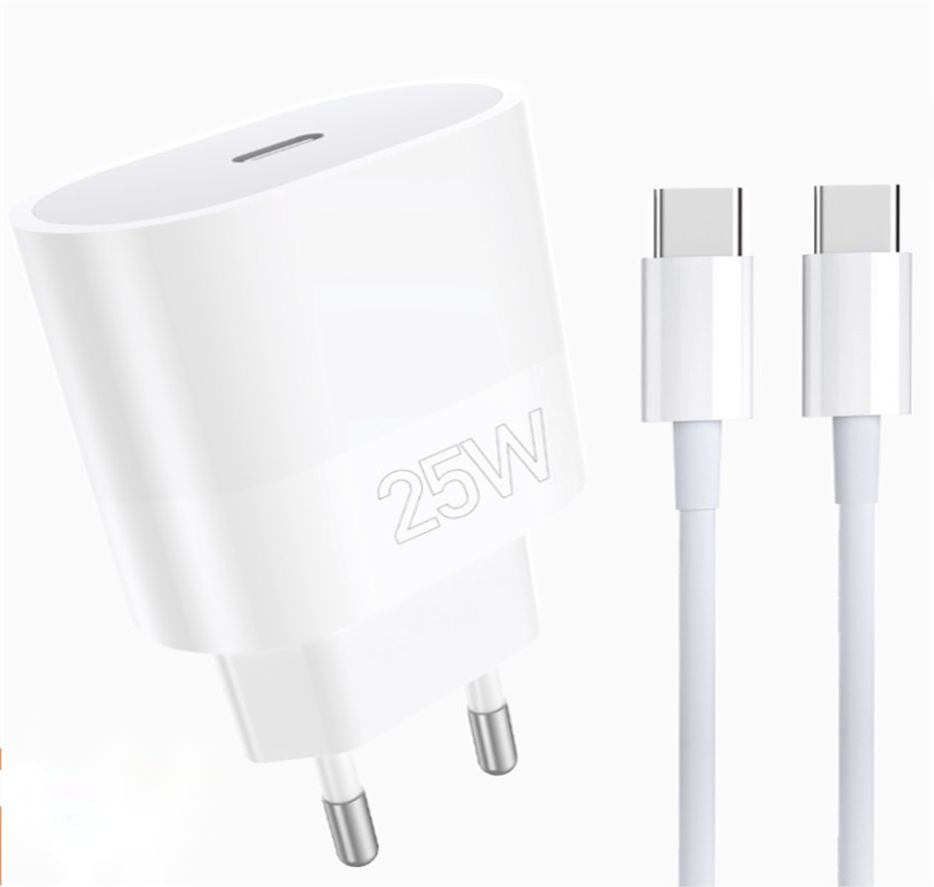 Мережевий зарядний пристрій WUW T86C 25 W Type-C Білий