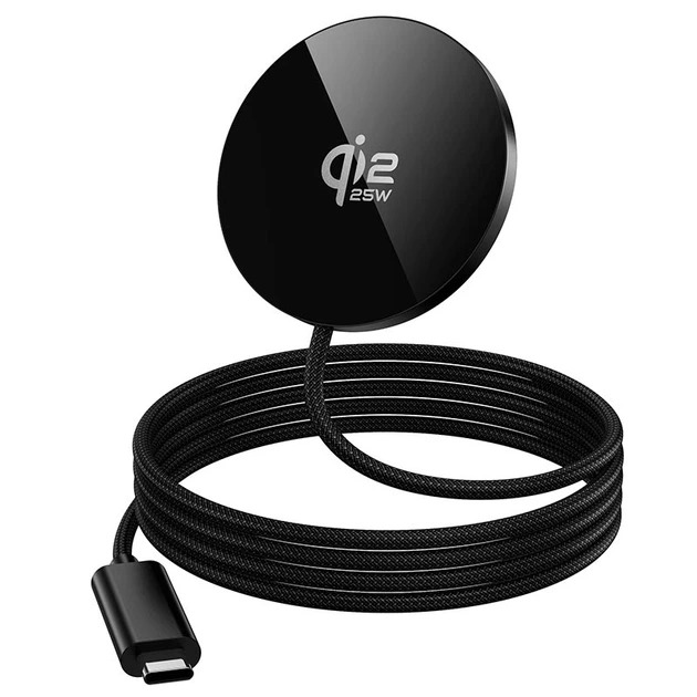 Бездротовий зарядний пристрій HOCO CW63 Pro Fast Qi2.2 magnetic wireless fast charger Чорний