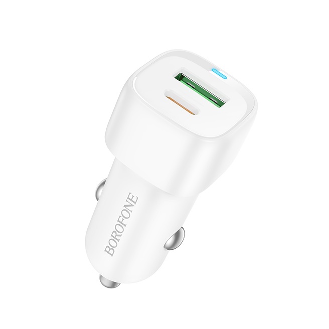 Автомобільний зарядний пристрій BOROFONE BZ34B Cloud (1C1A) car charger 38 W Білий