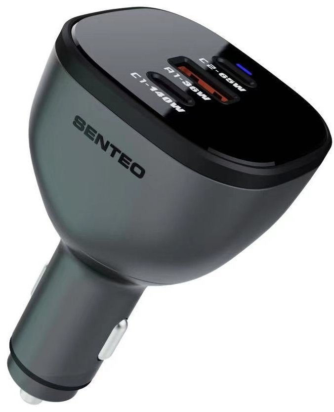 Автомобільний зарядний пристрій Senteo Q-08 Crusser 165 W Type-C Чорний