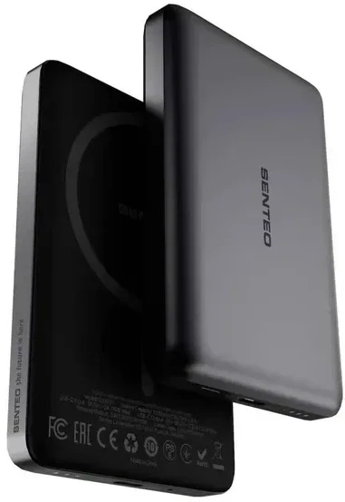 Power Bank Senteo Q MAX 1 charger Aluminium 10000 мА·год 15 W Сірий