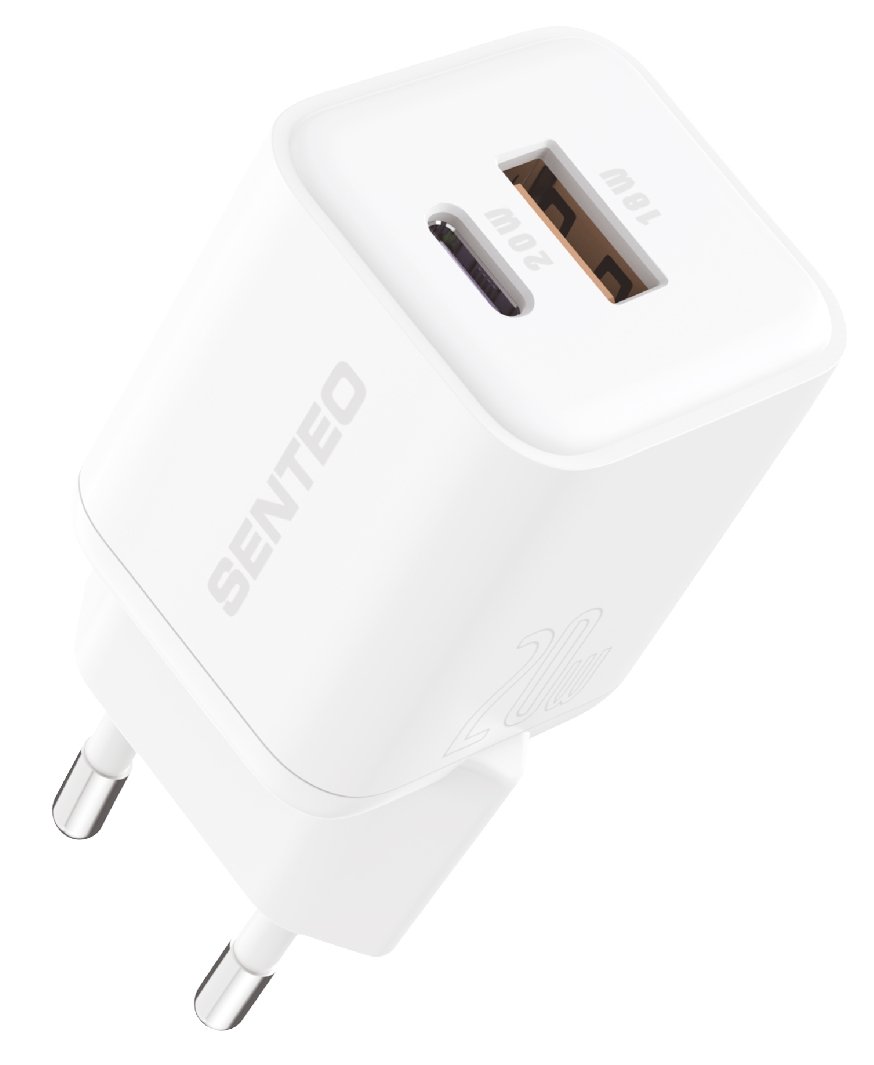 Мережевий зарядний пристрій Senteo Z-22 GaN 20 W Type-C Білий