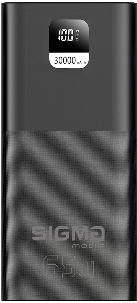Power Bank Sigma mobile X-power SI30A6QLX 30000 мА·год 65 W Чорний