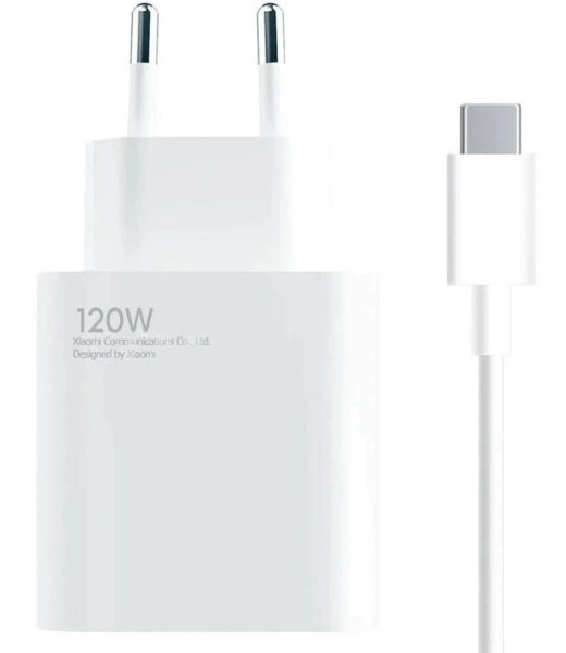 Мережевий зарядний пристрій Xiaomi HyperCharge Combo USB-A з кабелем Type-C 120 W (BHR9462EU) Білий