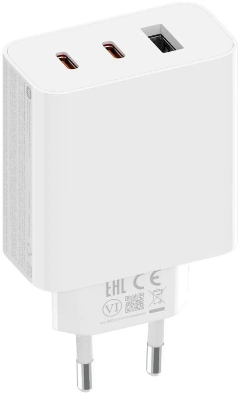 Мережевий зарядний пристрій Xiaomi GaN Charger 2C1A / (BHR7493EU) White EU 67 W Type-C Білий