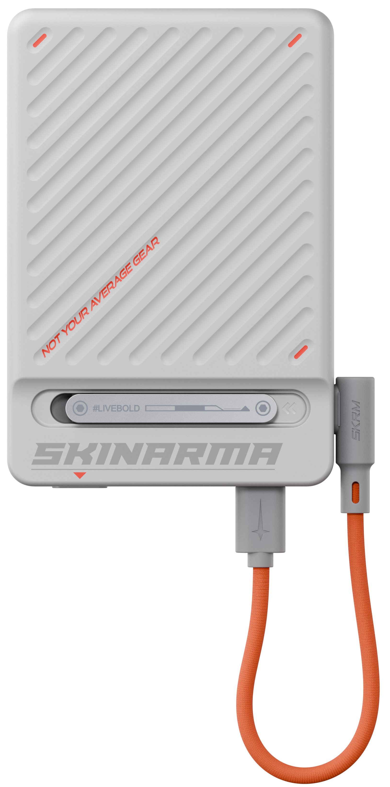 Павербанк Skinarma Power Bank ARC Magnetic with stand 10000mAh 20 W (SK-PB10K-ARC-LGY) світло-сірий