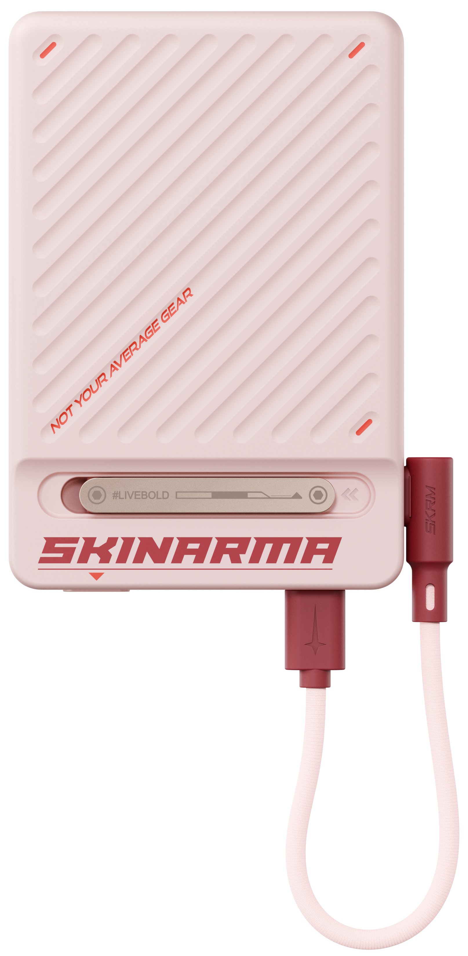 Павербанк Skinarma Power Bank ARC Magnetic with stand 10000mAh 20 W (SK-PB10K-ARC-PNK) Рожевий