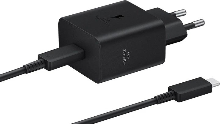 Мережевий зарядний пристрій Samsung Power Adapter + Cable 45 W (EP-T4511XBEGEU) Чорний