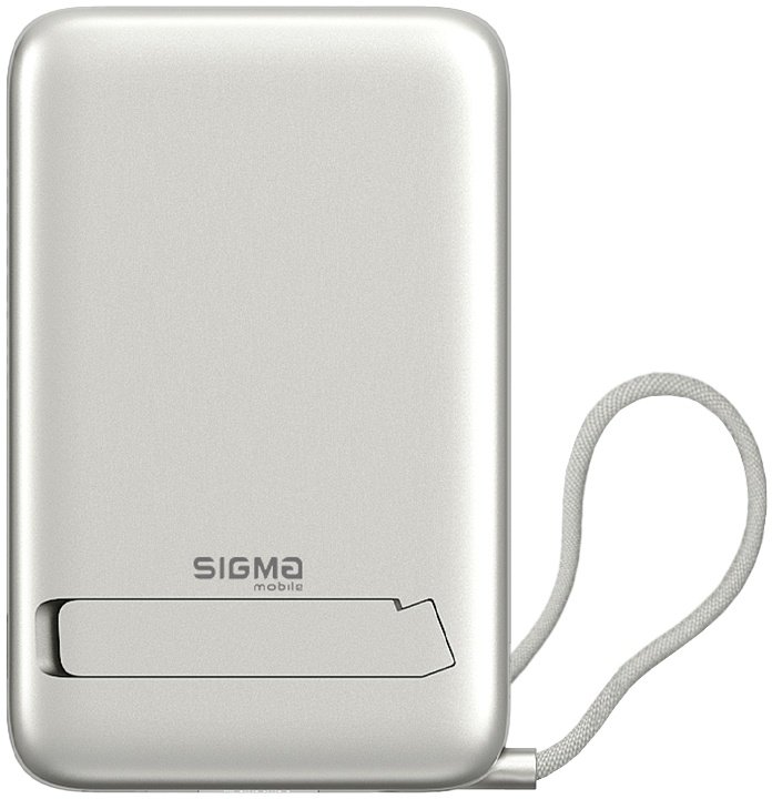 Power Bank Sigma mobile X-power SI10A8QL-MAG 10000 мА·год 22.5 W Сріблястий