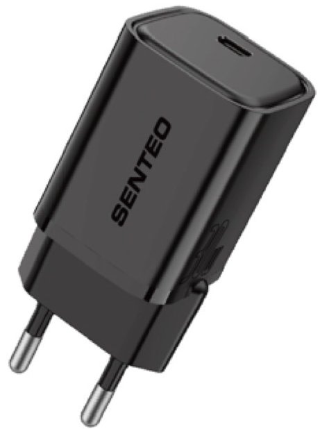 Мережевий зарядний пристрій Senteo S-05 30 W Type-C Чорний