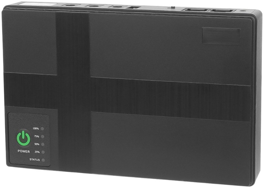 ДБЖ Bizon для роутера DC1018P 10400mAh (12V/9V/5V/POE) Чорний