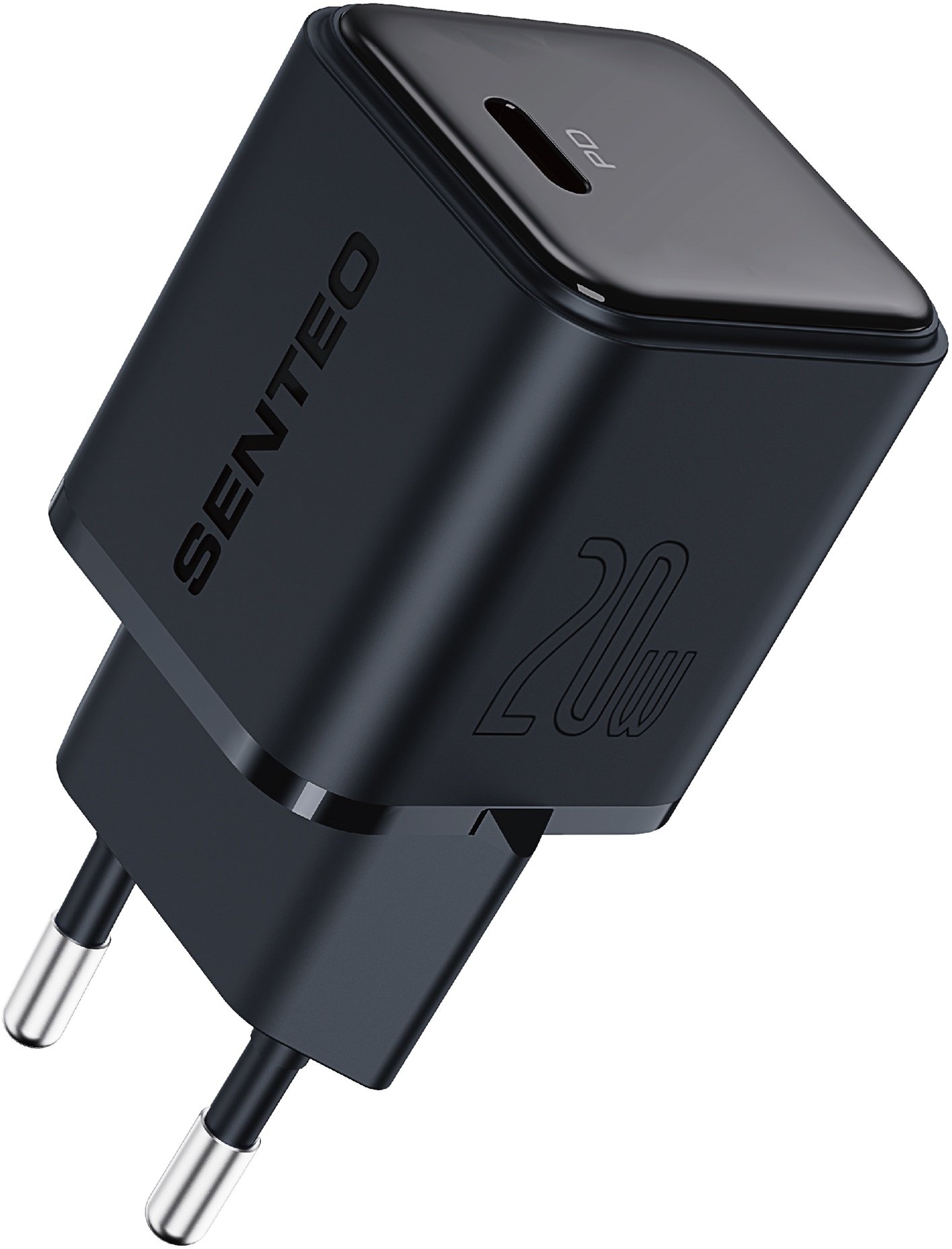 Мережевий зарядний пристрій Senteo N-1 GaN 20 W Type-C Синій