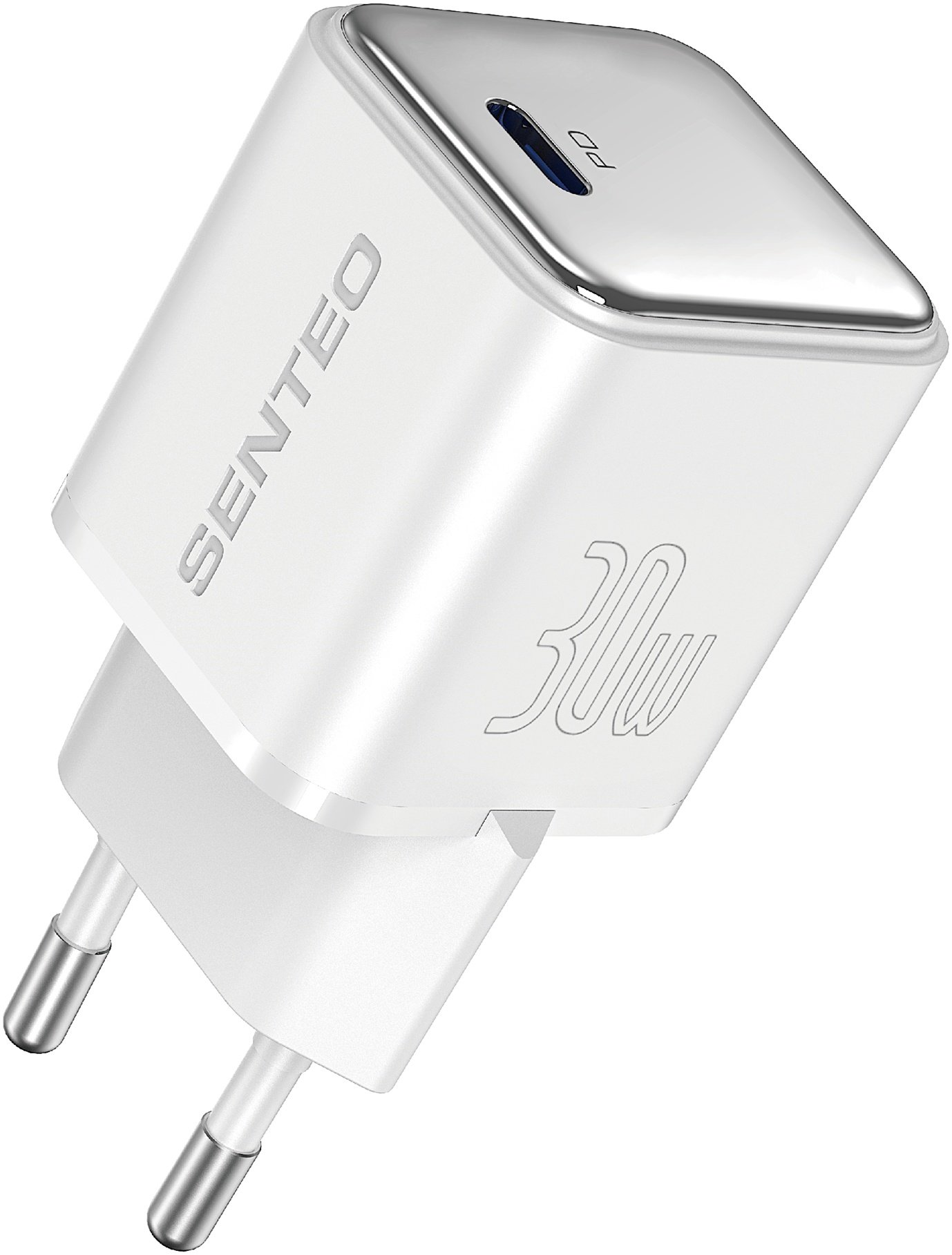 Мережевий зарядний пристрій Senteo N-3 GaN 30 W Type-C Білий