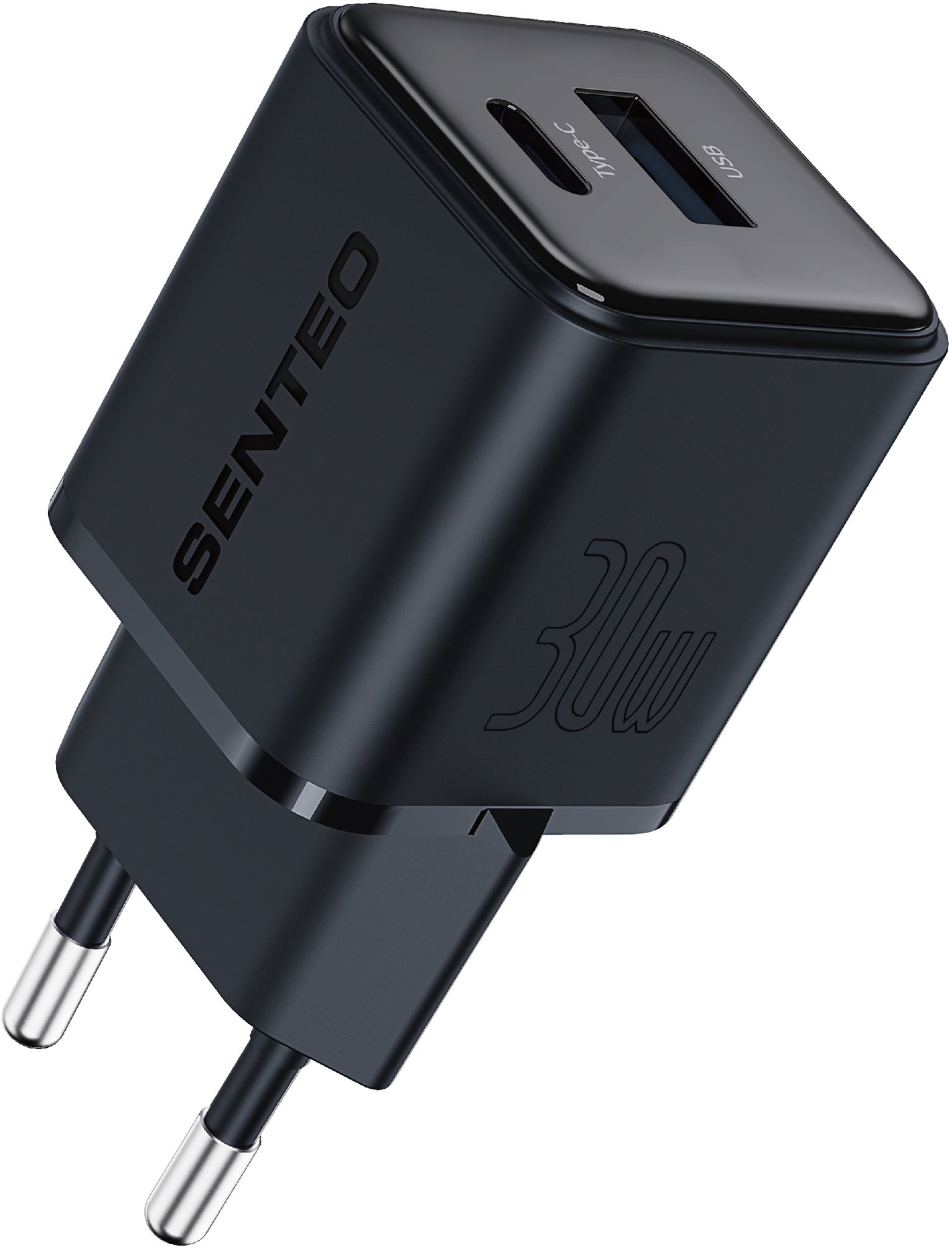 Мережевий зарядний пристрій Senteo N-4 GaN 30 W Type-C Синій