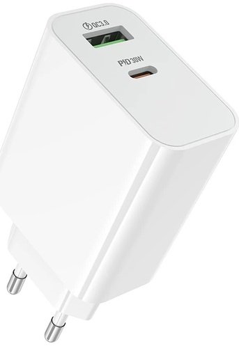 Мережевий зарядний пристрій Borofone BA108A Stellar 30 W Type-C Білий