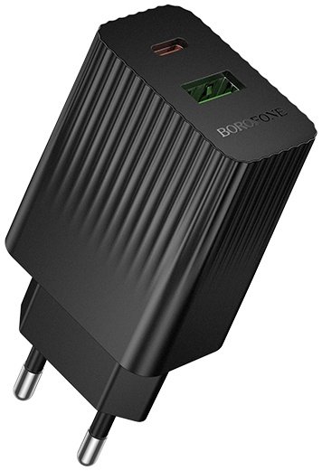 Мережевий зарядний пристрій Borofone BAS74A Source 20 W Type-C Чорний