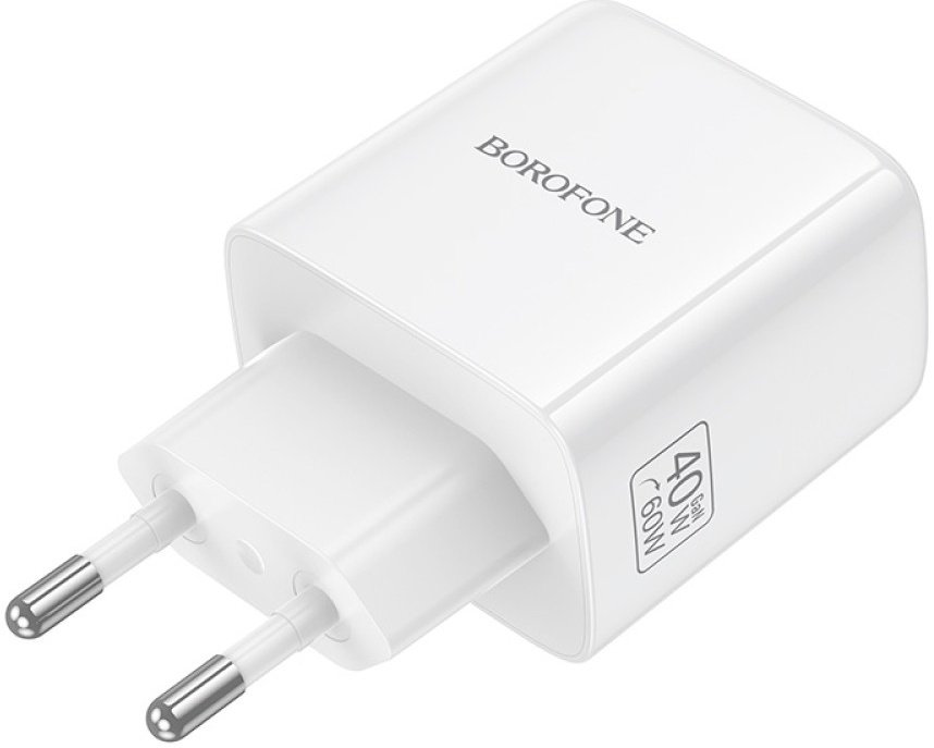 Мережевий зарядний пристрій Borofone BN33 Fuente 40 W Type-C Білий
