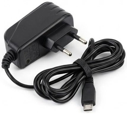 Мережевий зарядний пристрій Kvazar micro USB Чорний